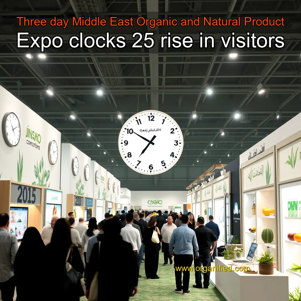 Read more about the article Three  day Middle East Organic and Natural Product Expo clocks 25  rise in visitors