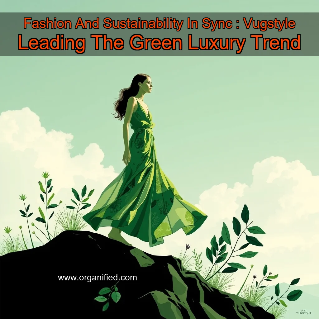 You are currently viewing Fashion And Sustainability In Sync : Vugstyle Leading The Green Luxury Trend