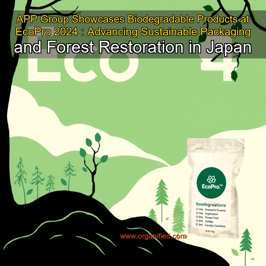 Read more about the article APP Group Showcases Biodegradable Products at EcoPro 2024 : Advancing Sustainable Packaging and Forest Restoration in Japan