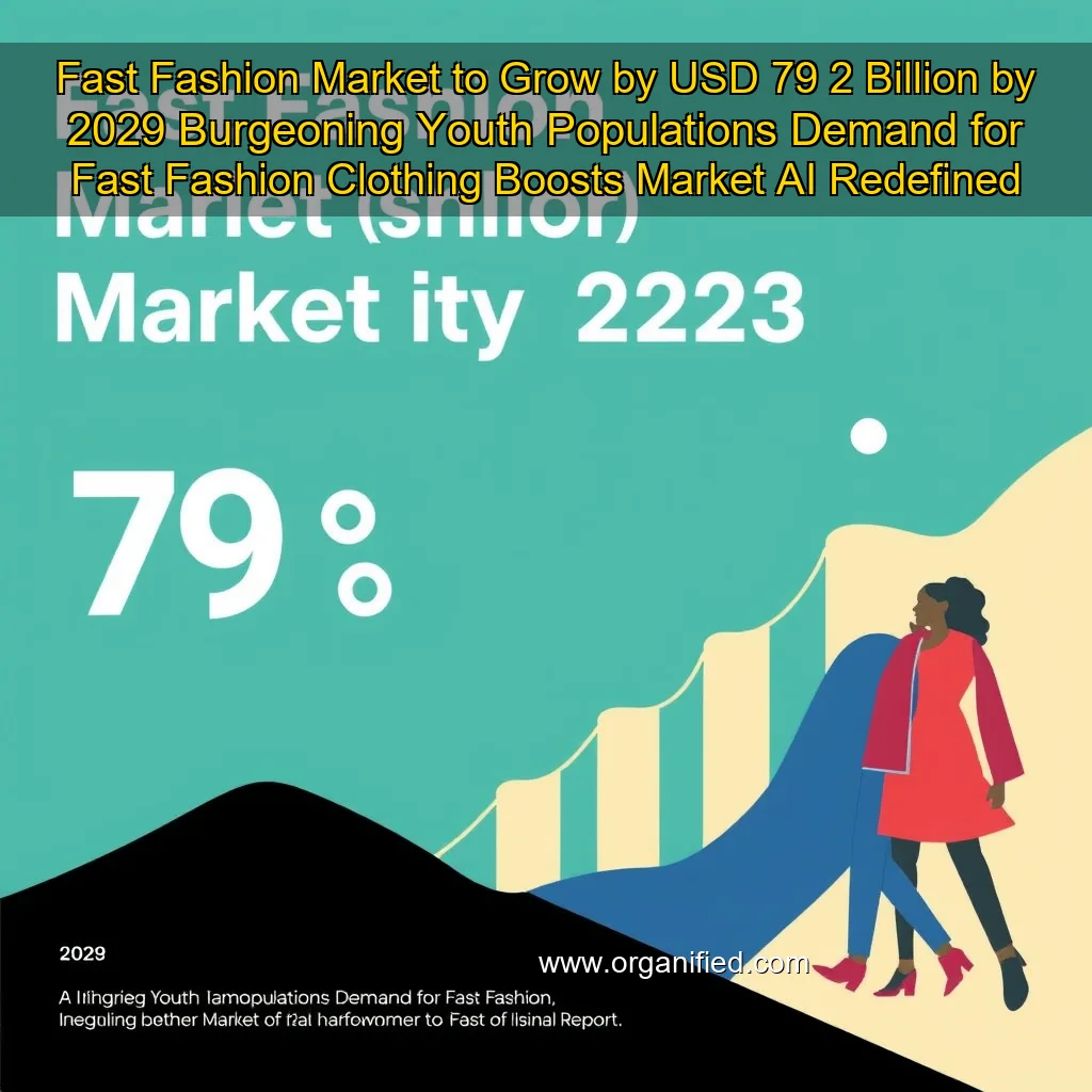 Read more about the article Fast Fashion Market to Grow by USD 79  2 Billion by 2029  Burgeoning Youth Populations Demand for Fast Fashion Clothing Boosts Market  AI  Redefined Report