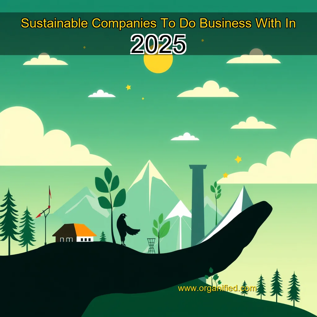 Read more about the article Sustainable Companies To Do Business With In 2025