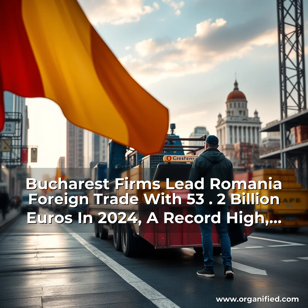Read more about the article Bucharest Firms Lead Romania Foreign Trade With 53 . 2 Billion Euros In 2024, A Record High, Says World Trade Centre Bucharest (Wtc).