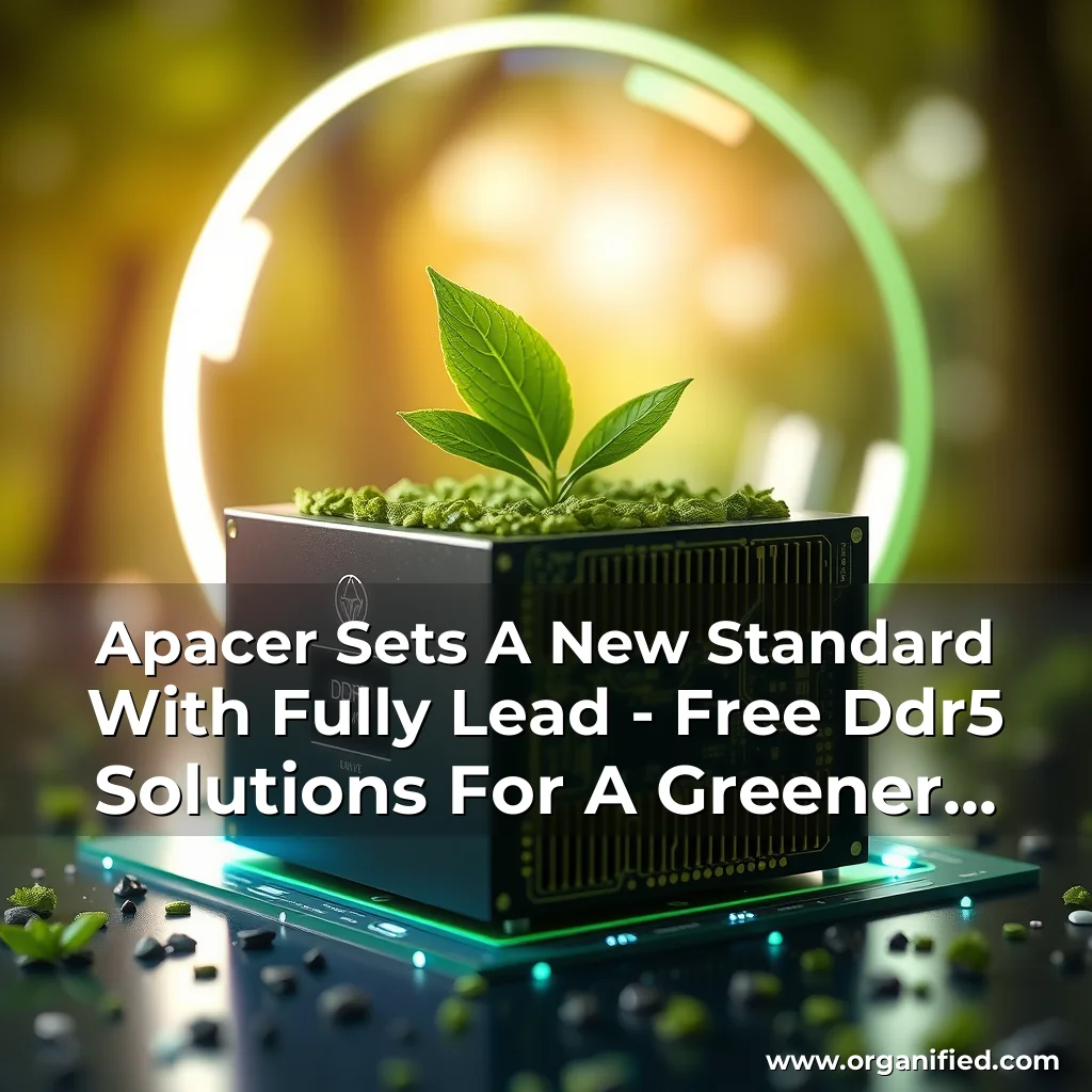 Read more about the article Apacer Sets A New Standard With Fully Lead – Free Ddr5 Solutions For A Greener Tomorrow!