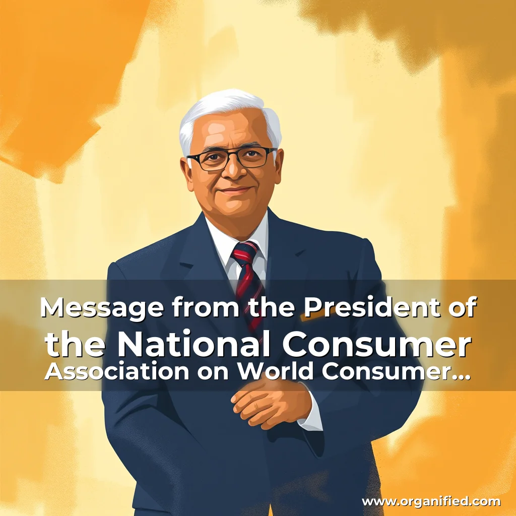Read more about the article Message from the President of the National Consumer Association on World Consumer Rights Day