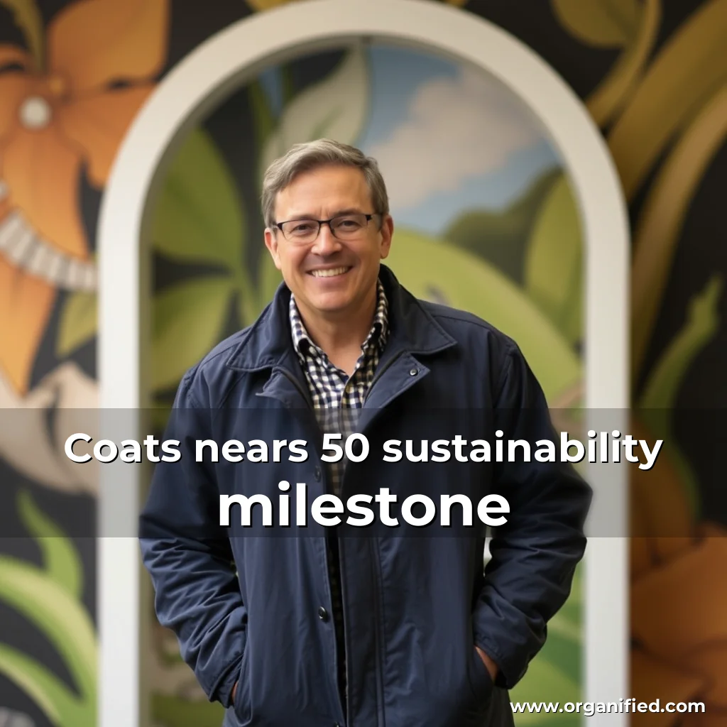 Read more about the article Coats nears 50  sustainability milestone