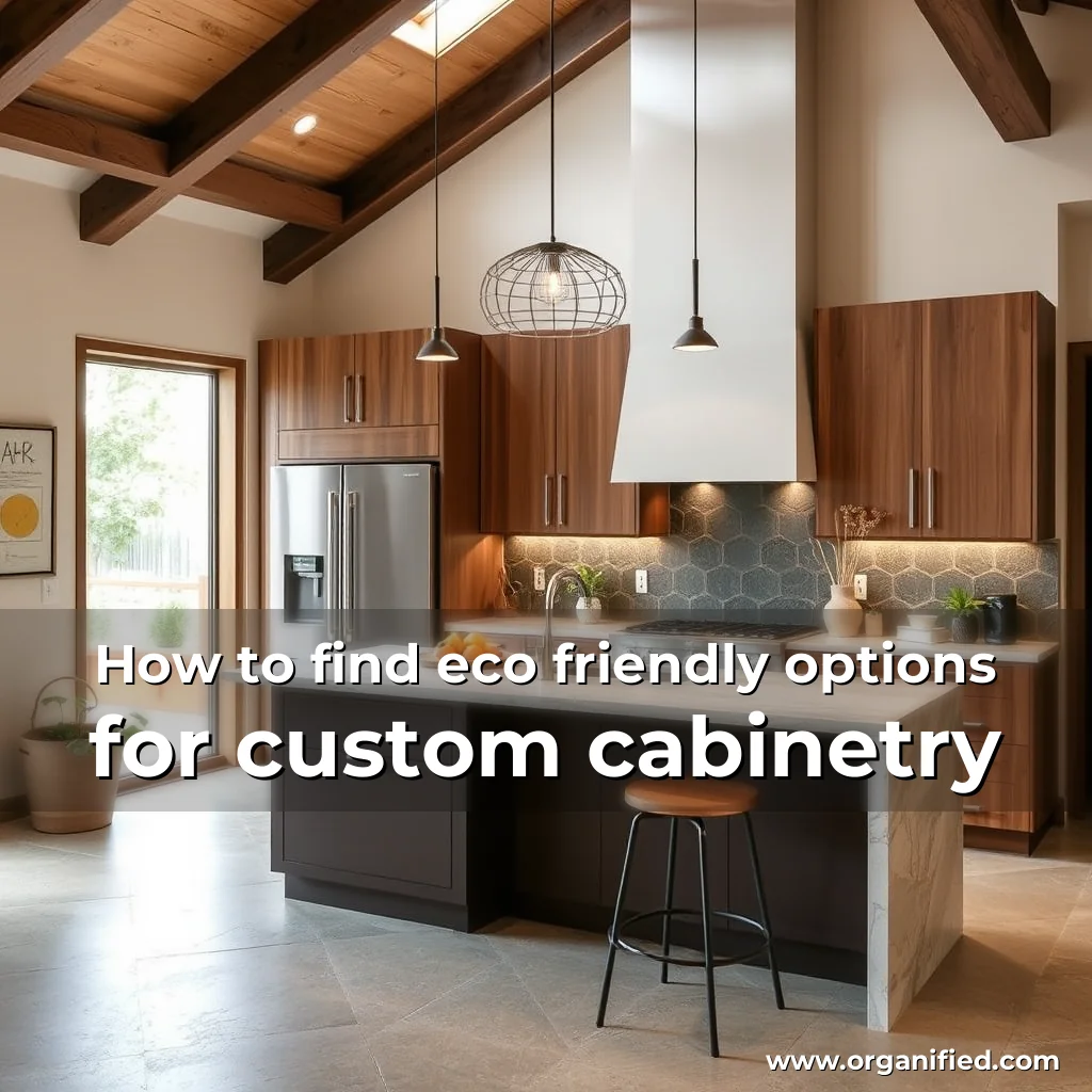 Read more about the article How to find eco  friendly options for custom cabinetry