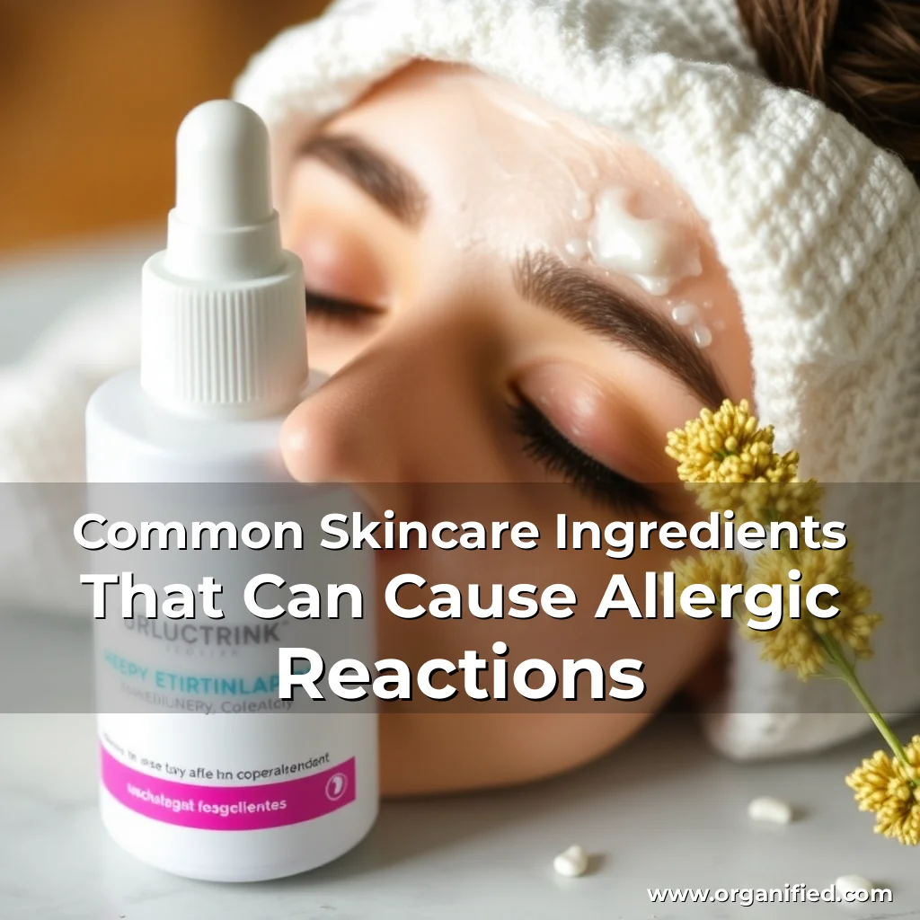 Read more about the article Common Skincare Ingredients That Can Cause Allergic Reactions