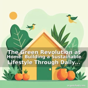 Read more about the article The Green Revolution at Home: Building a Sustainable Lifestyle Through Daily Choices